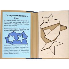 Puzzle Booklet - Pentagram to Hexagram Holes (Peter Gal 779090733142) photo