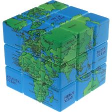 Standard World Map 3x3x3 Cube (Wisdom Collection) (779090733579) photo