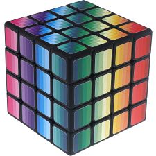 4x4x4 Mosaic Rainbow Cube - Black Body (779090733616) photo