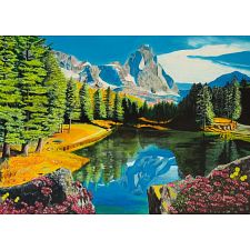 Rocky Mountain Reflections - Large Piece Format (Ravensburger 4005555008736) photo
