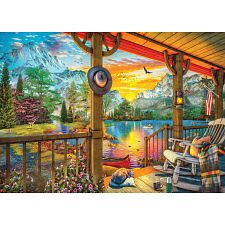 Early Morning Fishing - Large Piece Jigsaw Puzzle (Eurographics 628136658843) photo