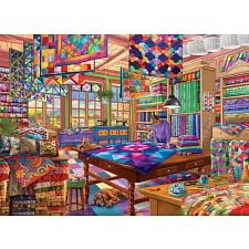 The Quilt Workshop - Large Piece Jigsaw Puzzle