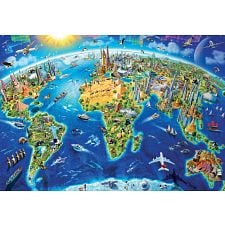 World Landmarks Globe