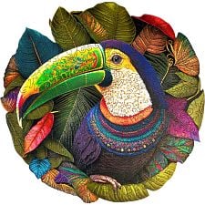 Toucan - 200 Piece Shaped Wooden Jigsaw Puzzle