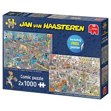 Jan van Haasteren - 2x1000 Pieces DIY Shop / Renovation Project (Jumbo International 8710126003473) photo