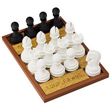 Four Pawns Chess Puzzle