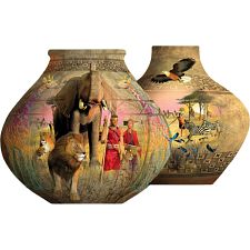 African Pots - Shaped Jigsaw Puzzle