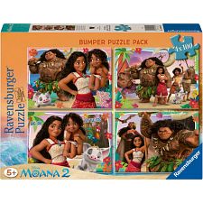 Disney Moana 2: Adventures in Oceania - 4 x 100 Piece Puzzles