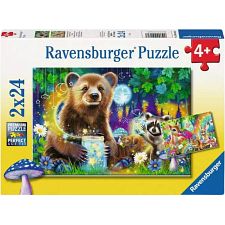 Lovable Woodland Friends - 2 x 24 Piece Puzzles