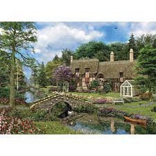 Cobble Walk Cottage - Large Piece Jigsaw Puzzle
