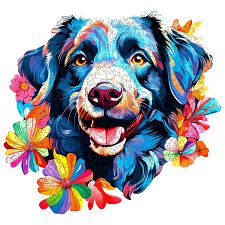 Dog - 200 Piece Shaped Wooden Jigsaw Puzzle