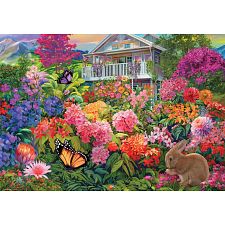 Connecting Pieces: Bunny Garden - 104 Piece Puzzle (Eurographics 628136660235) photo