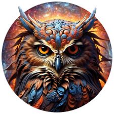 Rainbow Wooden Puzzle - Owl II