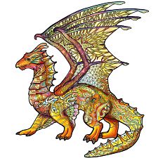 Rainbow Wooden Puzzle - Dragon