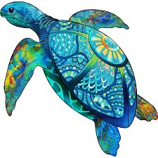 Rainbow Wooden Puzzle - Sea Turtle