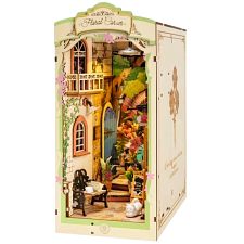 Rolife DIY Book Nook Shelf Insert (Bookend) - Floral Corner