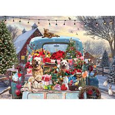 Country Truck in Winter - Large Piece
