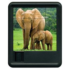 Animal Kingdom Sliding Piece Puzzle - Elephants