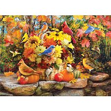 Fall Birds - Large Piece Family Puzzle (Eurographics 628136661355) photo