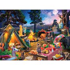 Camping Life - Large Piece Family Puzzle (Eurographics 628136661485) photo