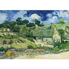 Thatched Cottages at Cordeville, Vincent Van Gogh