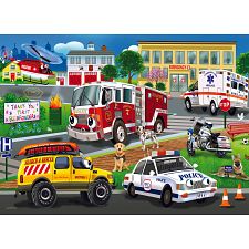 Emergency Response - Tray Puzzle (Cobble Hill 625012589222) photo