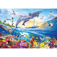 Playful Summer Dolphins - Kodak Premium Puzzles (Cra-Z-Art 4895145423045) photo