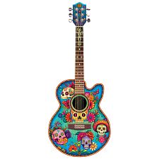 Wooden Jigsaw Puzzle: Fun Size - Guitar Calavera (671095350655) photo