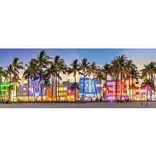 Panorama: Night Glow on Ocean Drive