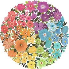 Circle of Colors - Round Jigsaw Puzzle