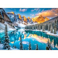 Lake Moraine in Winter (Eurographics 628136661010) photo
