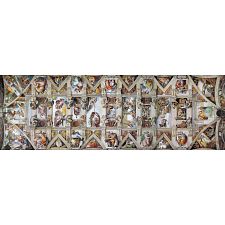 Michelangelo: The Sistine Chapel (Ceiling) - Panoramic Jigsaw
