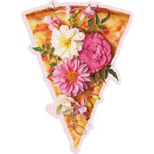 Pizza Party - 750 Piece Shaped Puzzle (Galison 9780735366862) photo