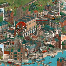 The World of Sherlock Holmes - Seek and Find Jigsaw Puzzle (Laurence King 9781786277497) photo