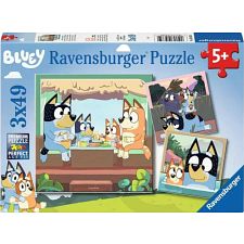 Bluey: Bluey's Adventures - 3 x 49 Piece Puzzles (Ravensburger 4005556056859) photo