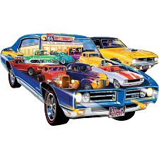 Shapes - Road Trippin' - Hot Rod Shaped Jigsaw Puzzle (705988719578) photo