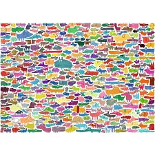 387 Dogs & One Cat - Large Piece Format