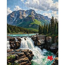 Mini Travel Puzzle - Athabasca Falls, Japer National Park