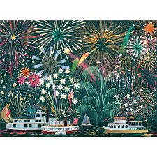 Fireworks Jubilee - 1000 Piece Foil Jigsaw Puzzle (Galison 9780735388109) photo