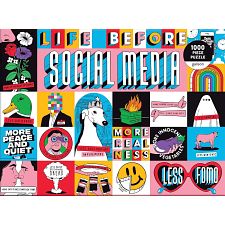 Life Before Social Media - 1000 Piece Jigsaw Puzzle (Galison 9780735364721) photo