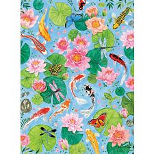 By the Koi Pond - 1000 Piece Jigsaw Puzzle in Square Box