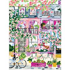 Cherry Lane Blossoms - 1000 Piece Jigsaw Puzzle in Square Box (Galison 9780735387966) photo