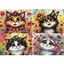 Cat-Titude Squad - 1000 Piece Jigsaw Puzzle (658606876651) photo