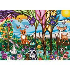 Friendly Forest Harmony - 1000 Piece Jigsaw Puzzle (669168790354) photo