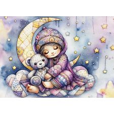 Teddy and Stars - 1000 Piece Jigsaw Puzzle (658606876583) photo