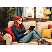 Wine, Words, Wonder - 1000 Piece Jigsaw Puzzle