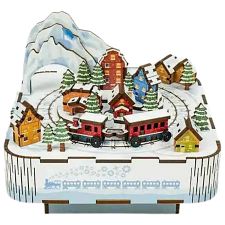 Train in Snow - DIY 3D Wooden Music Box Puzzle Kit (Tonecheer 731093611407) photo