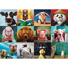 Funny Animals - 1000 Piece Jigsaw Puzzle (Eurographics 628136655248) photo