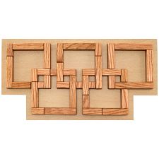 Olympic Squares - Wooden Tray Packing Puzzle (Pelikan 779090739748) photo