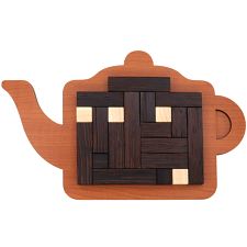 Teapot - Wooden Tray Packing Puzzle (Pelikan 779090739755) photo
